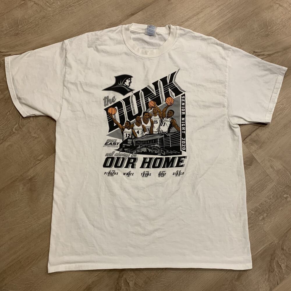 Providence College PC Friars 2020 Senior Night The Dunk T-Shirt Men's XL White